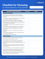 2023 Checklist for Evaluating Automated Document Preparation System